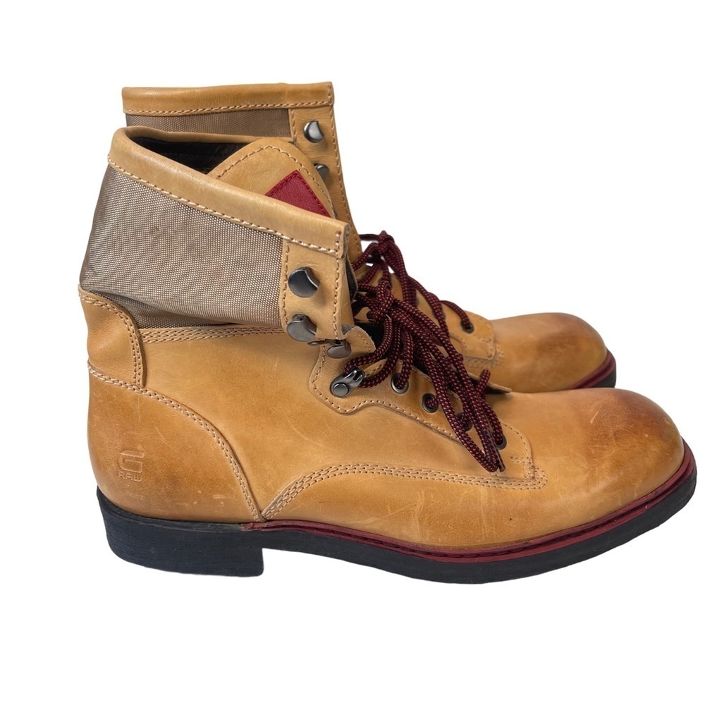 G-Star Raw Men’s GS01 Raw 11470 Tan Lace Up Boots Size 11